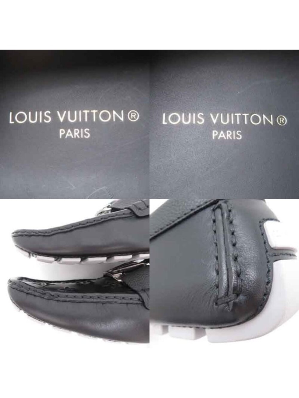Louis Vuitton Monte Carlo Line Size 26.5 Black Loafers - Picture 9 of 9